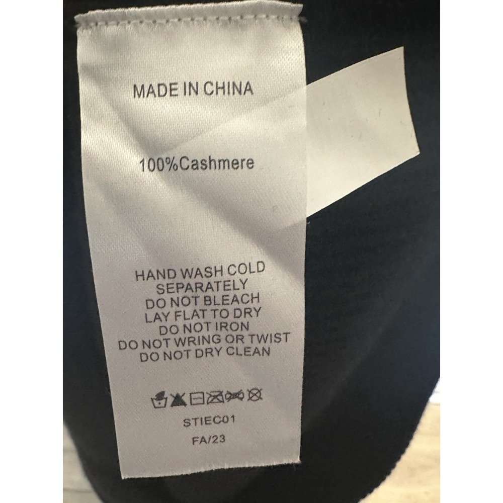 Quince 100% Mongolian Cashmere Sleeveless Midi Knit Sweater Dress Black XS NWT - Picture 8 of 9